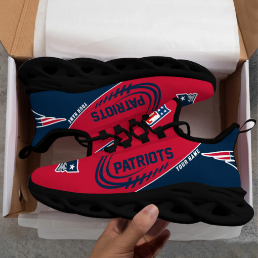 Ideafootwear New England Patriots Max Soul Shoes Sneakers For Men And Women