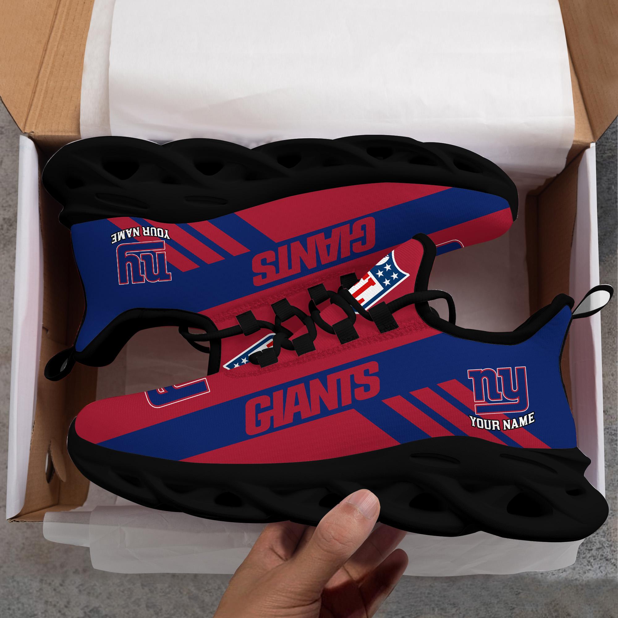 Ideafootwear New York Giants Max Soul Shoes Sneakers For Men And Women