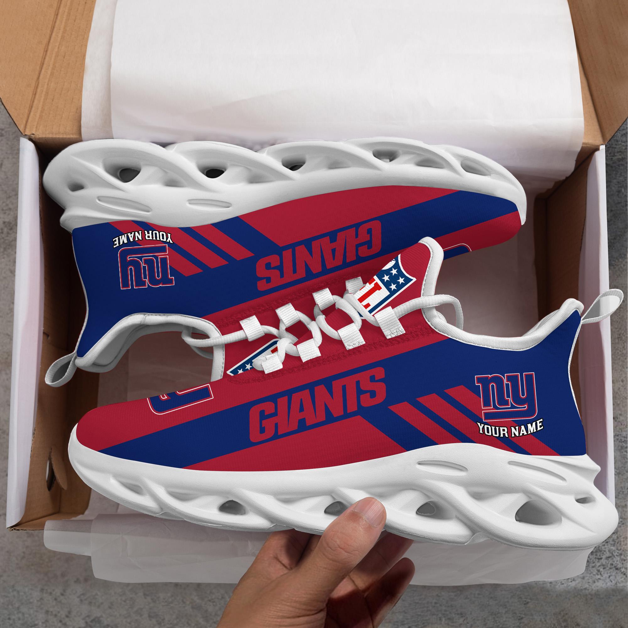 Ideafootwear New York Giants Max Soul Shoes Sneakers For Men And Women