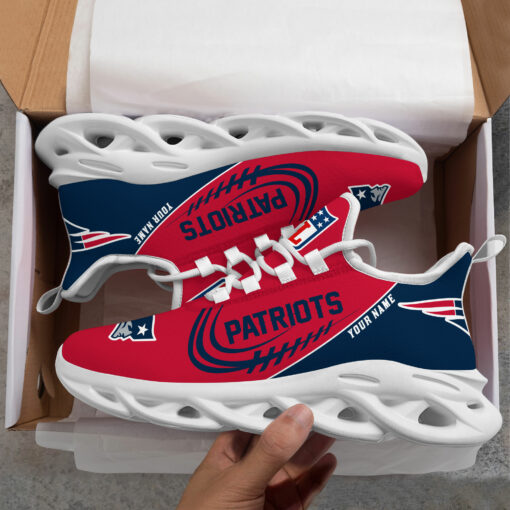 Ideafootwear New England Patriots Max Soul Shoes Sneakers For Men And Women