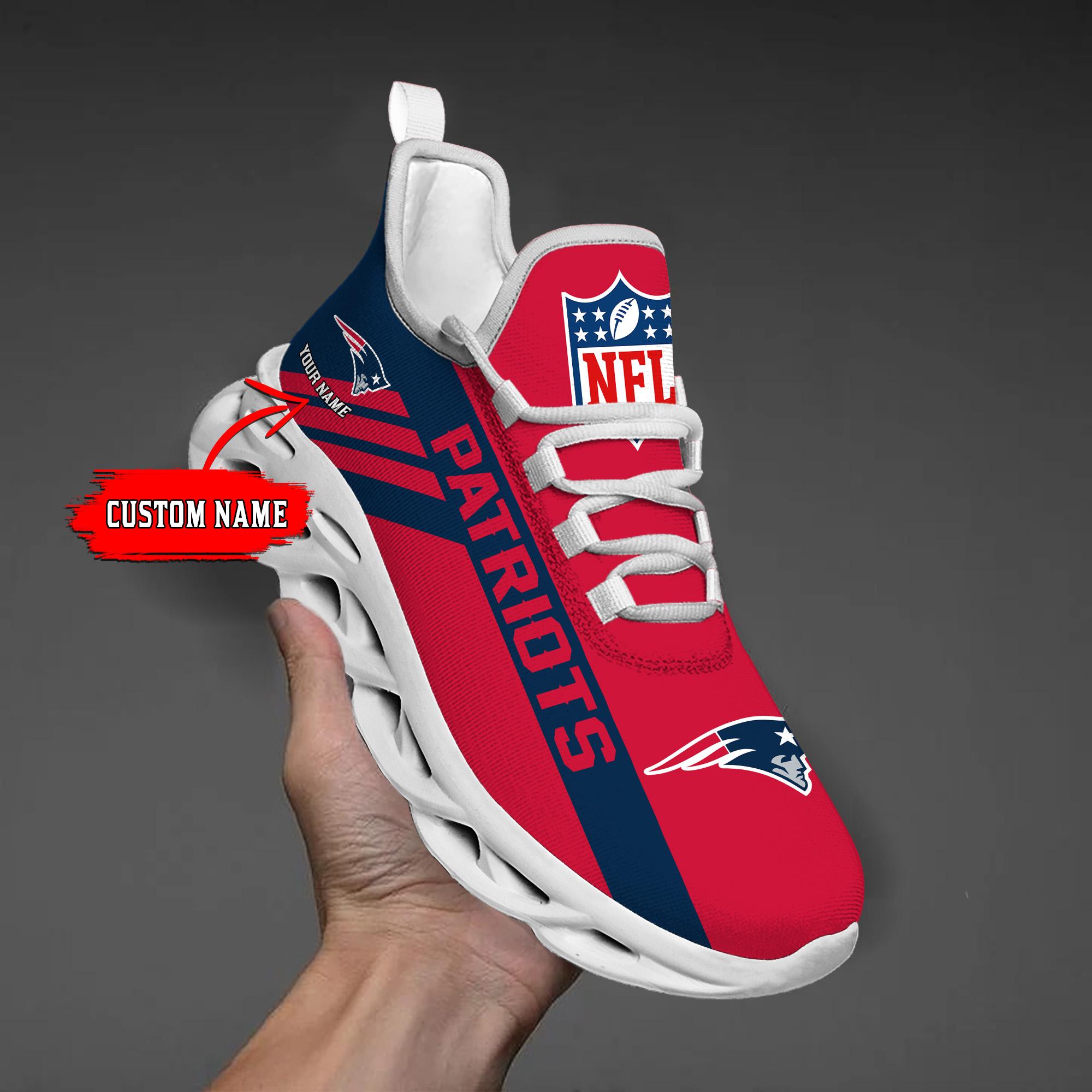 Ideafootwear New England Patriots Max Soul Shoes Sneakers For Men And Women