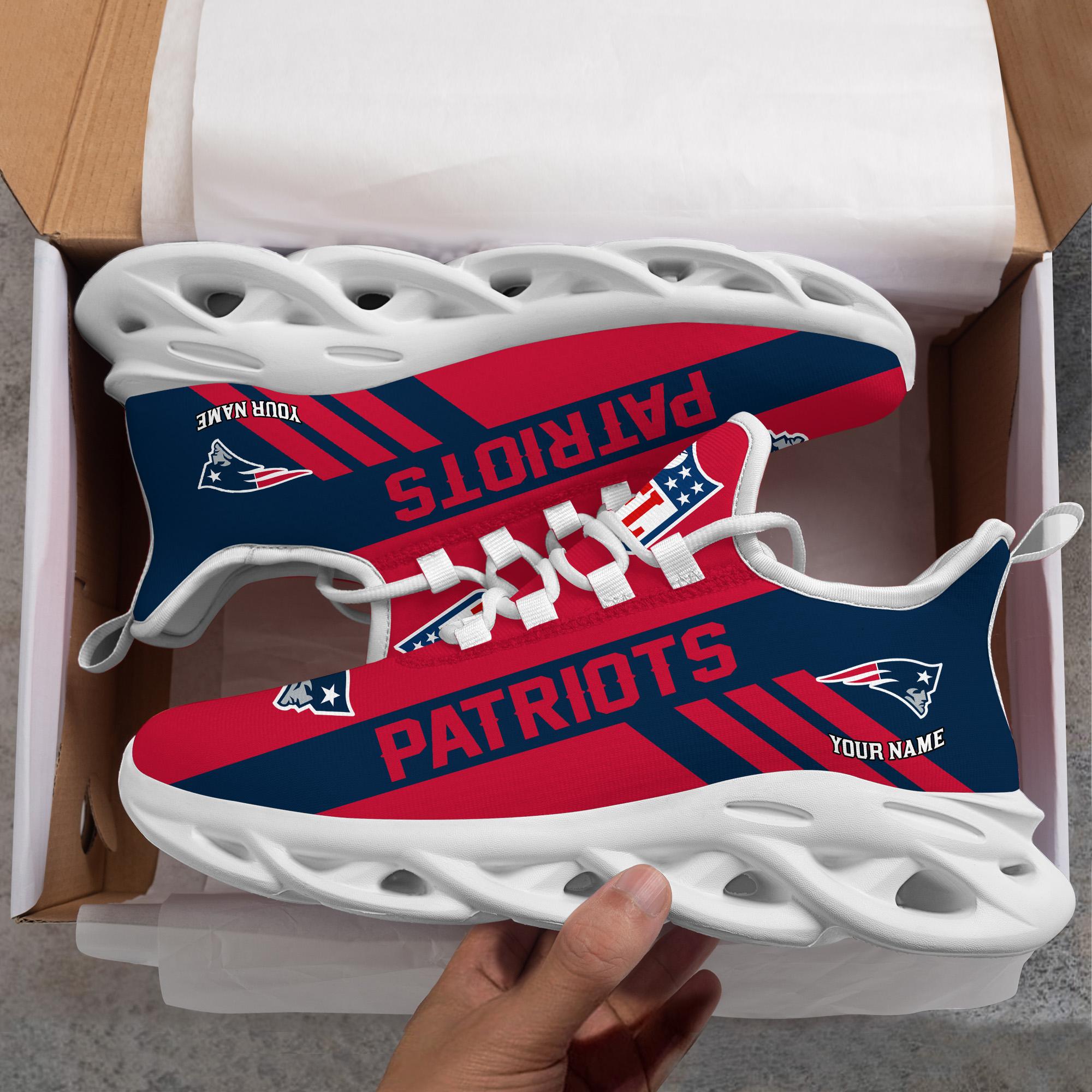 Ideafootwear New England Patriots Max Soul Shoes Sneakers For Men And Women