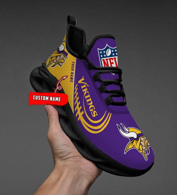 Ideafootwear Minnesota Vikings Max Soul Shoes Sneakers For Men And Women