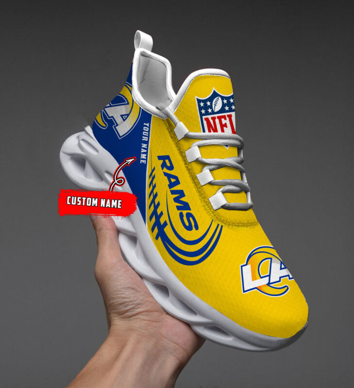 Ideafootwear Los Angeles Rams Max Soul Shoes Sneakers For Men And Women