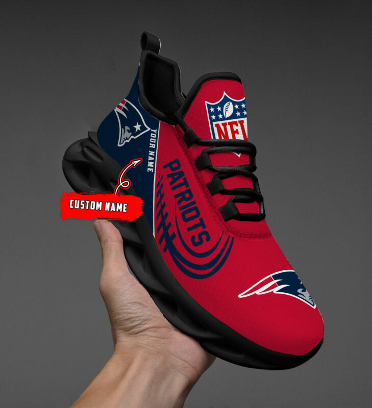 Ideafootwear New England Patriots Max Soul Shoes Sneakers For Men And Women