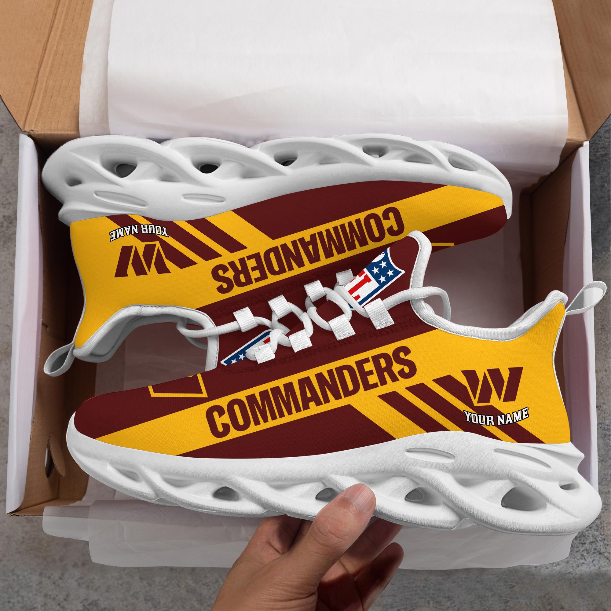 Ideafootwear Washington Commanders Max Soul Shoes Sneakers For Men And Women