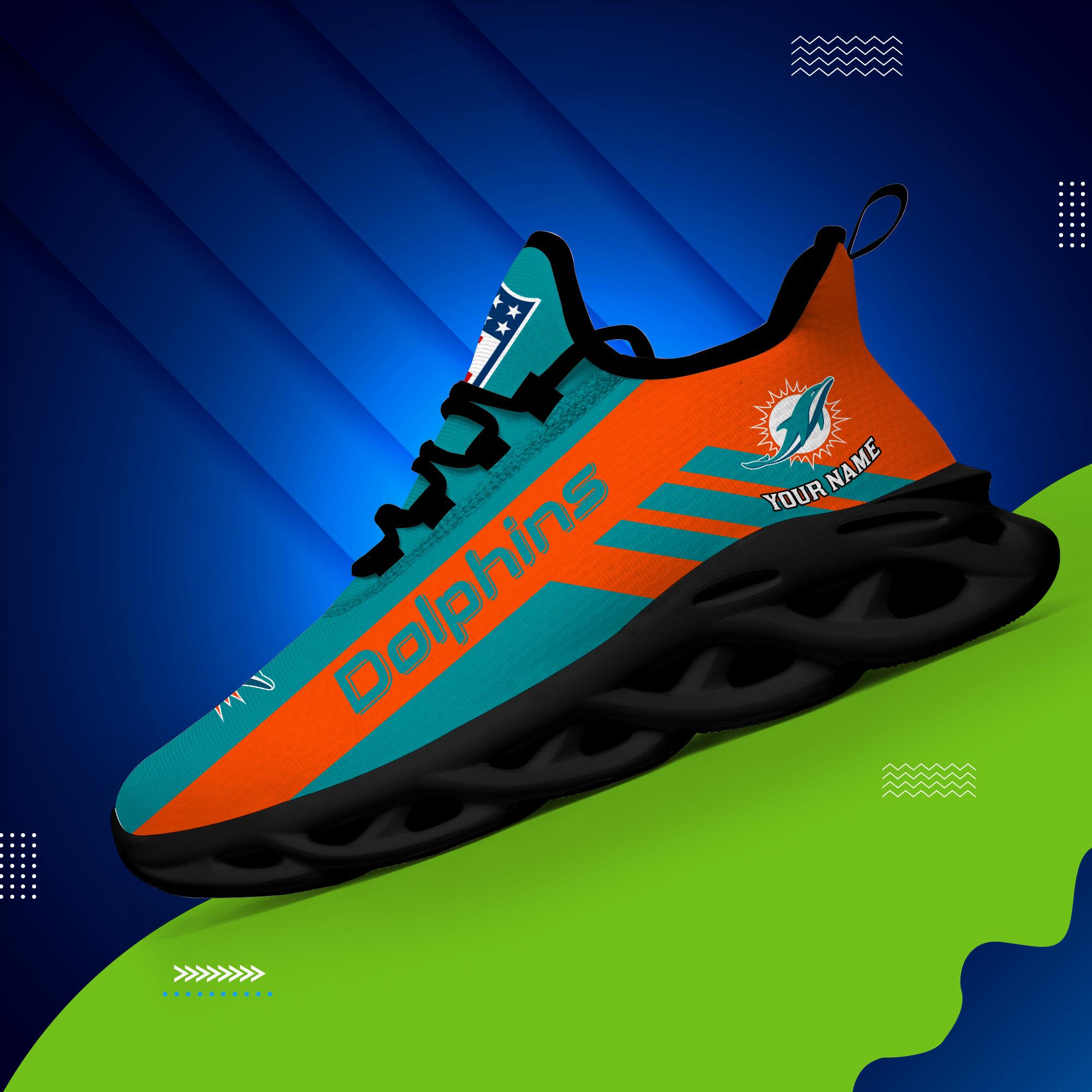 Ideafootwear Miami Dolphins Max Soul Shoes Sneakers For Men And Women