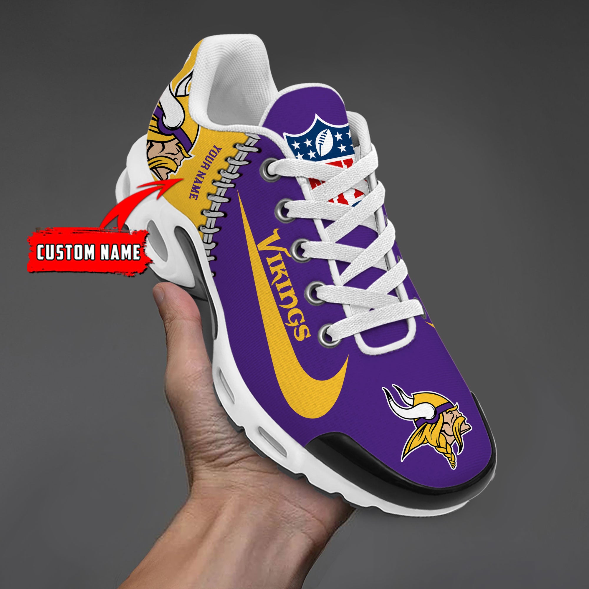 Ideafootwear Minnesota Vikings TN Shoes Sneakers For Men And Women