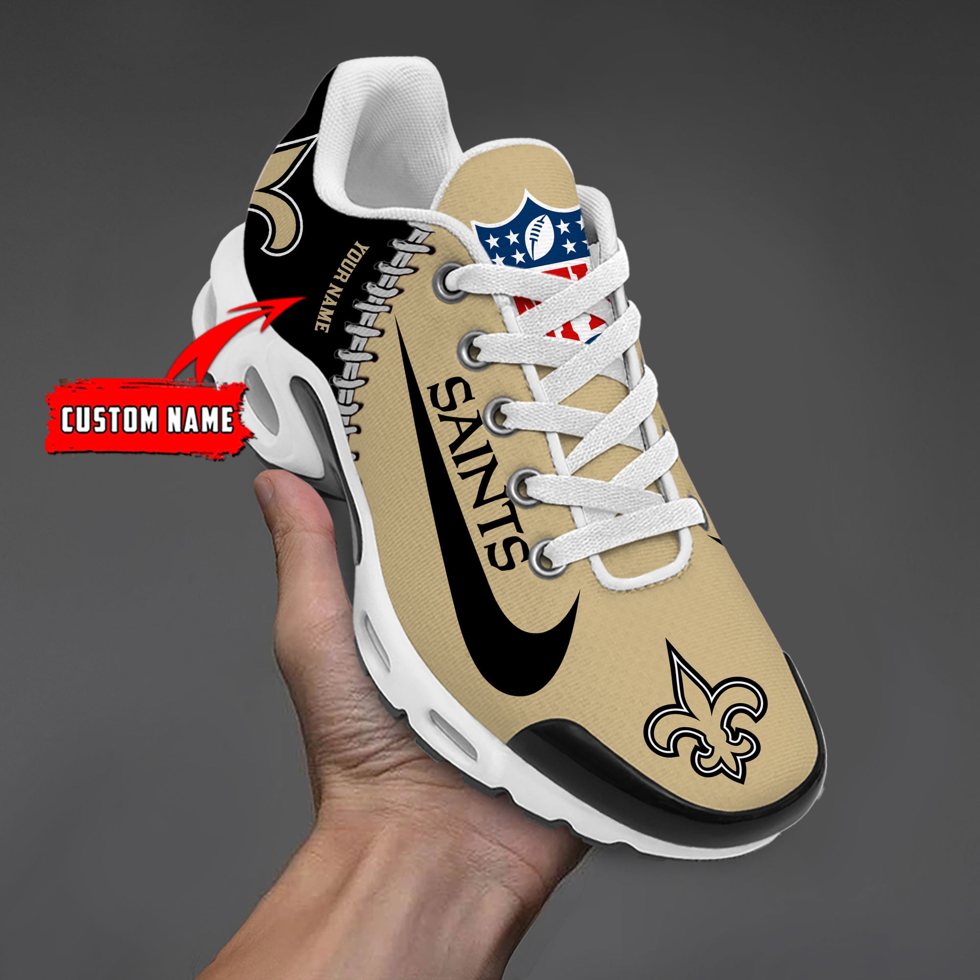 Ideafootwear New Orleans Saints TN Shoes Sneakers For Men And Women