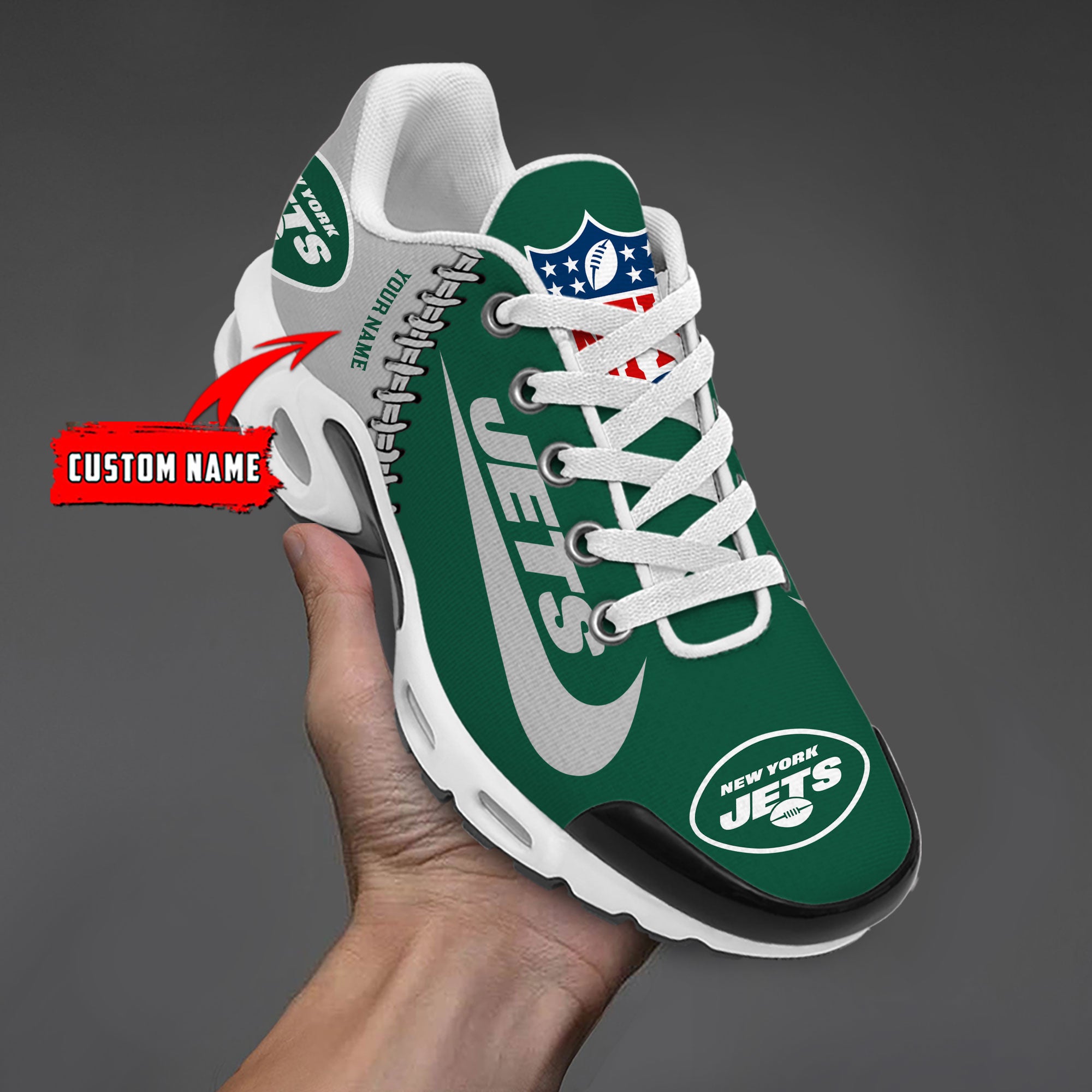 Ideafootwear New York Jets TN Shoes Sneakers For Men And Women