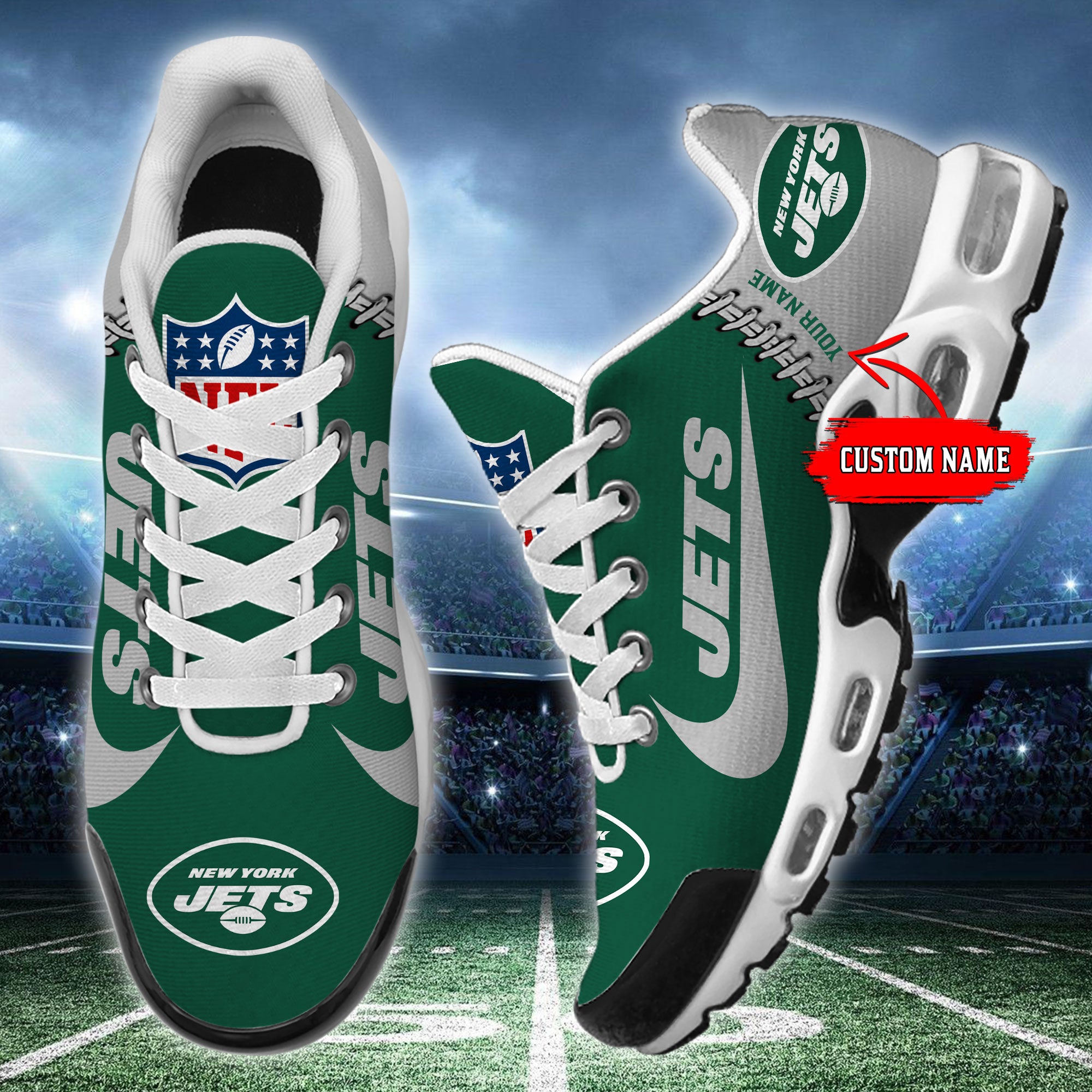 Ideafootwear New York Jets TN Shoes Sneakers For Men And Women