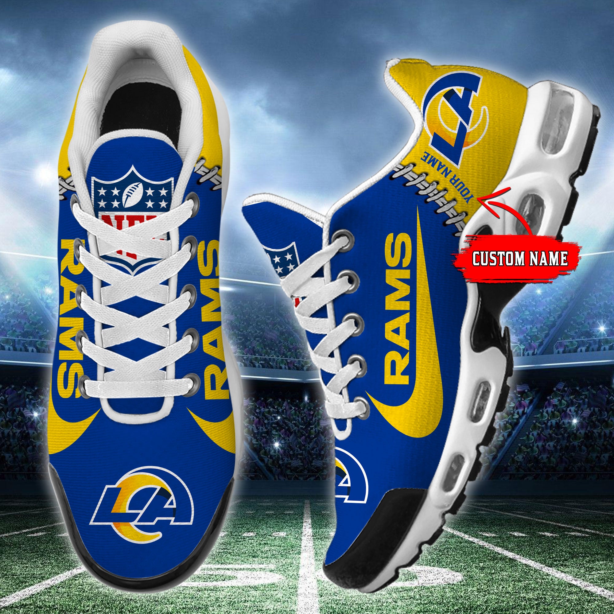Ideafootwear Los Angeles Rams TN Shoes Sneakers For Men And Women