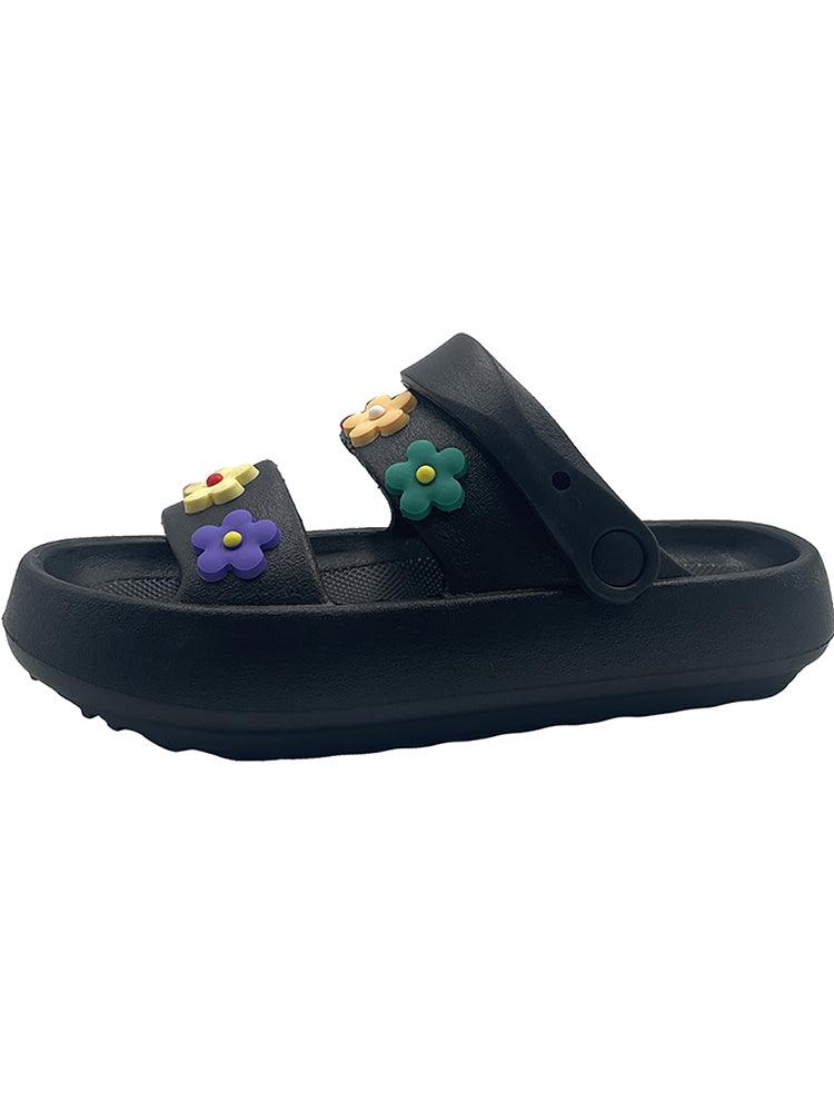 Flower Two Strap Sandals For Women