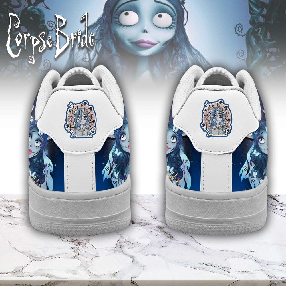 Ideafootwear Corpse Bride x Halloween Air Low-Top Sneakers Shoes For Men And Women 2