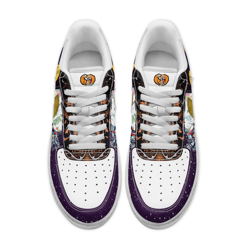 Ideafootwear The Nightmare Before Christmas x Halloween Air Low-Top Sneakers Shoes For Men And Women 3