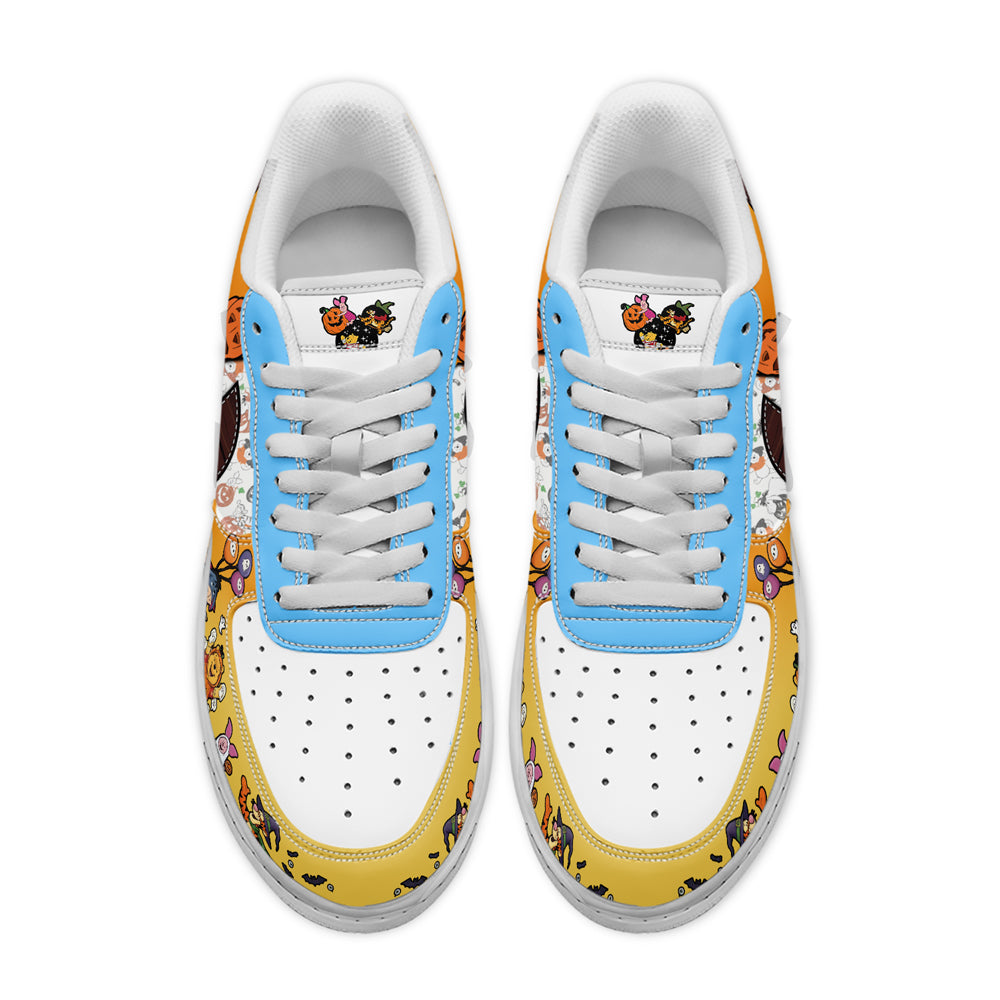 Ideafootwear Winnie the Pooh x Halloween Air Low-Top Sneakers Shoes For Men And Women 3