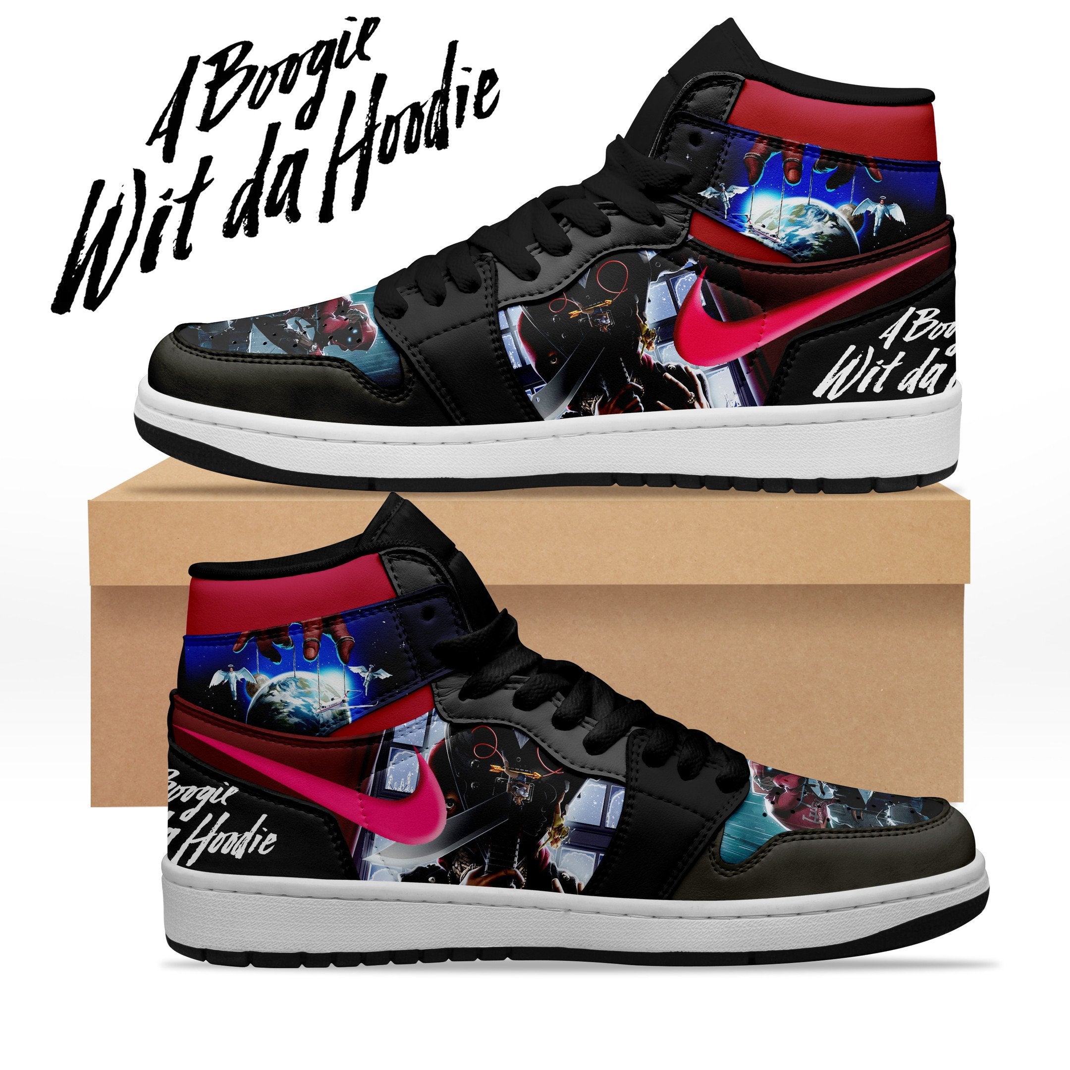 Ideafootwear A Boogie Wit da Hoodie AJ1 High Sneakers Shoes For Men And Women 1
