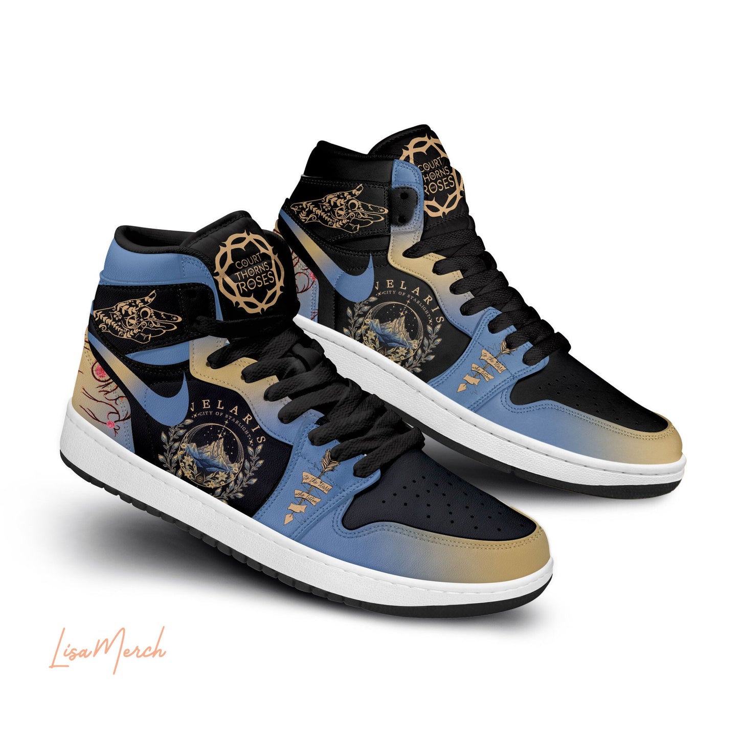 Ideafootwear A Court Of Thorns And Roses AJ1 High Sneakers Shoes For Men And Women 2