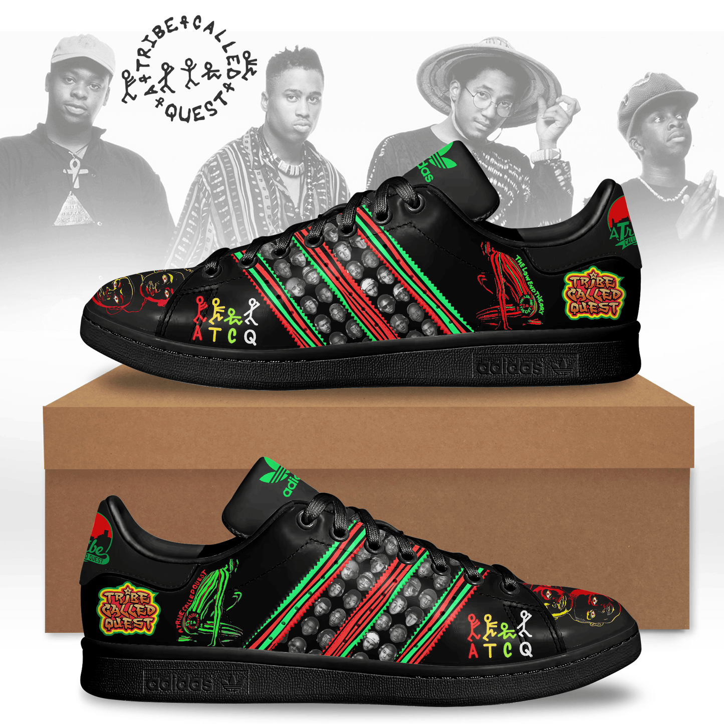 Ideafootwear A Tribe Called Quest Skate Stan Shoes Sneakes For Men And Women 1