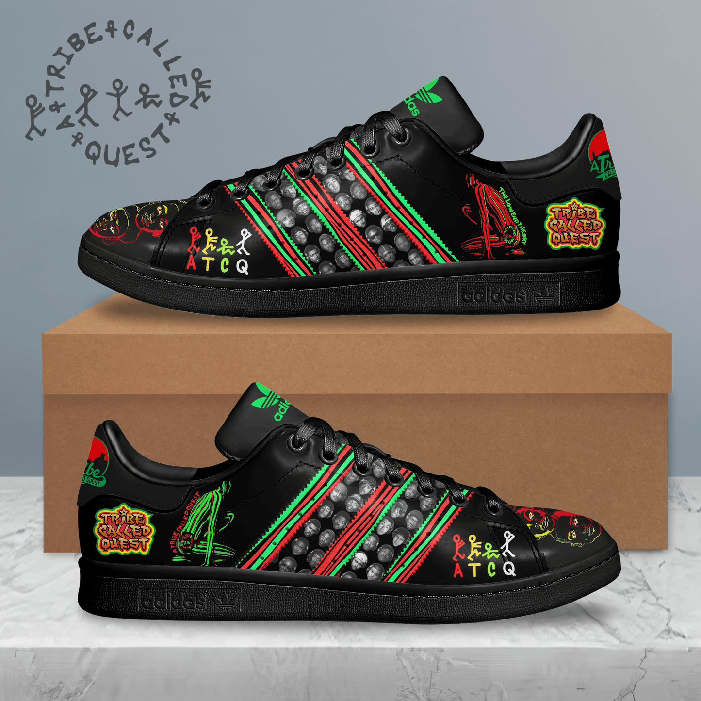Ideafootwear A Tribe Called Quest Skate Stan Shoes Sneakes For Men And Women 1