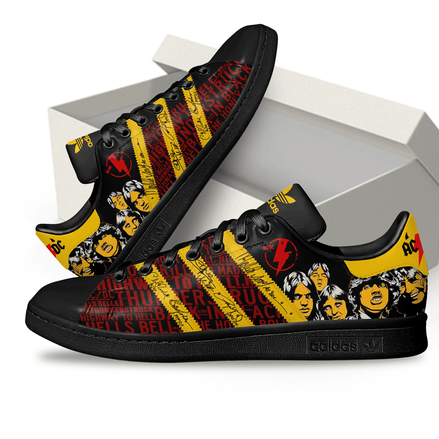 Ideafootwear AC/DC Skate Stan Shoes Sneakes For Men And Women 2