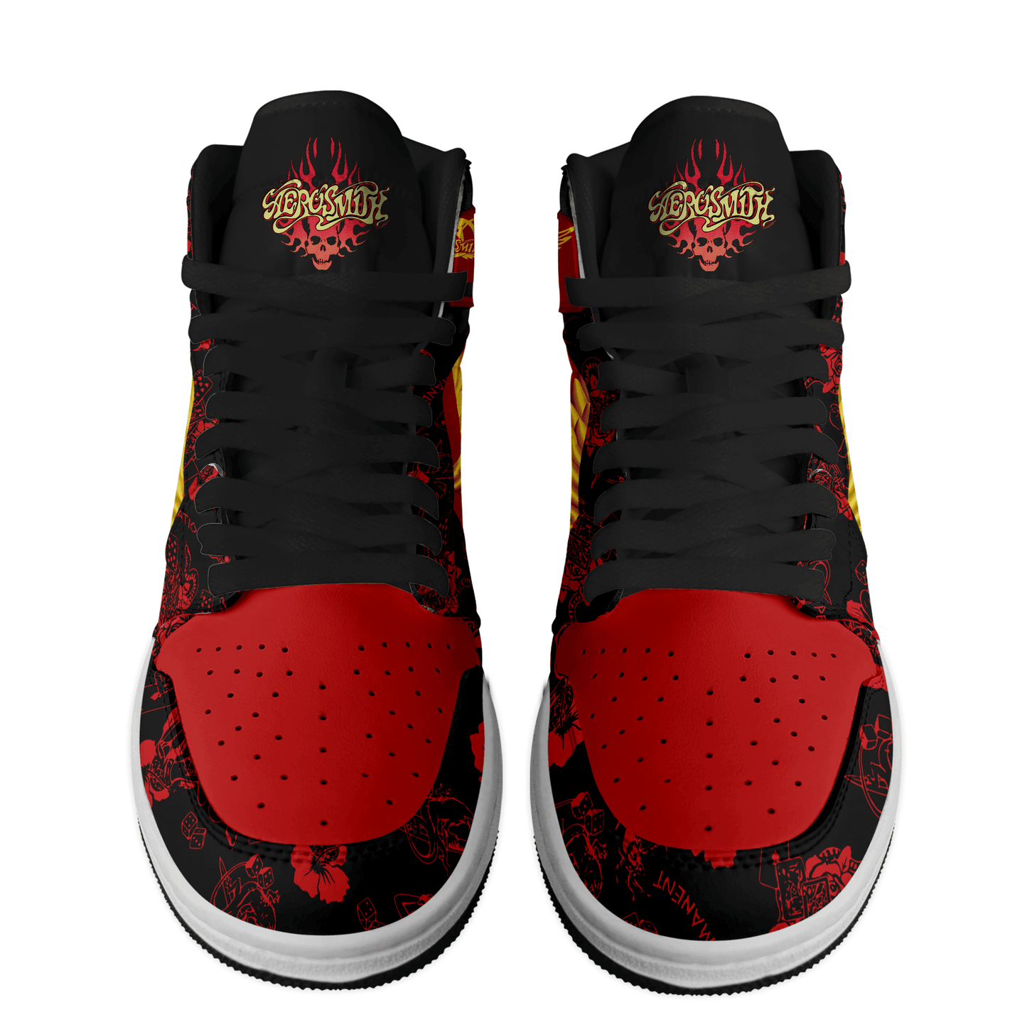 Ideafootwear Aerosmith AJ1 High Sneakers Shoes For Men And Women 4