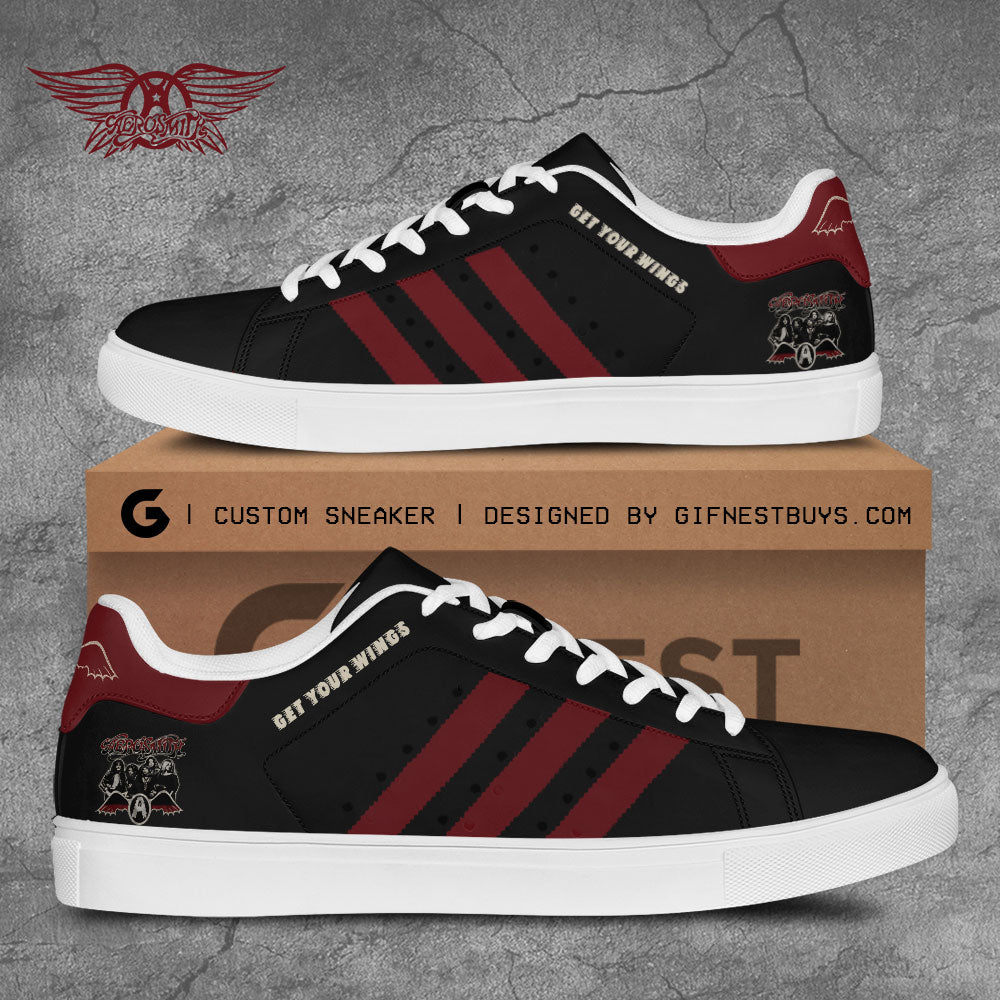 Ideafootwear Aerosmith Skate Stan Shoes Sneakes For Men And Women 4