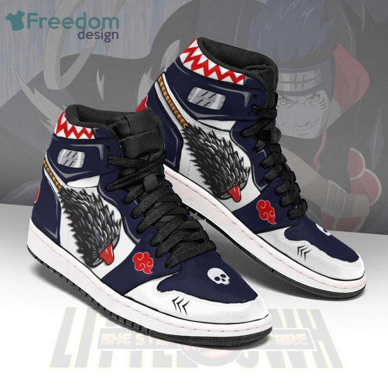 Ideafootwear Akatsuki Kisame Samehada AJ1 High Sneakers Shoes For Men And Women 1