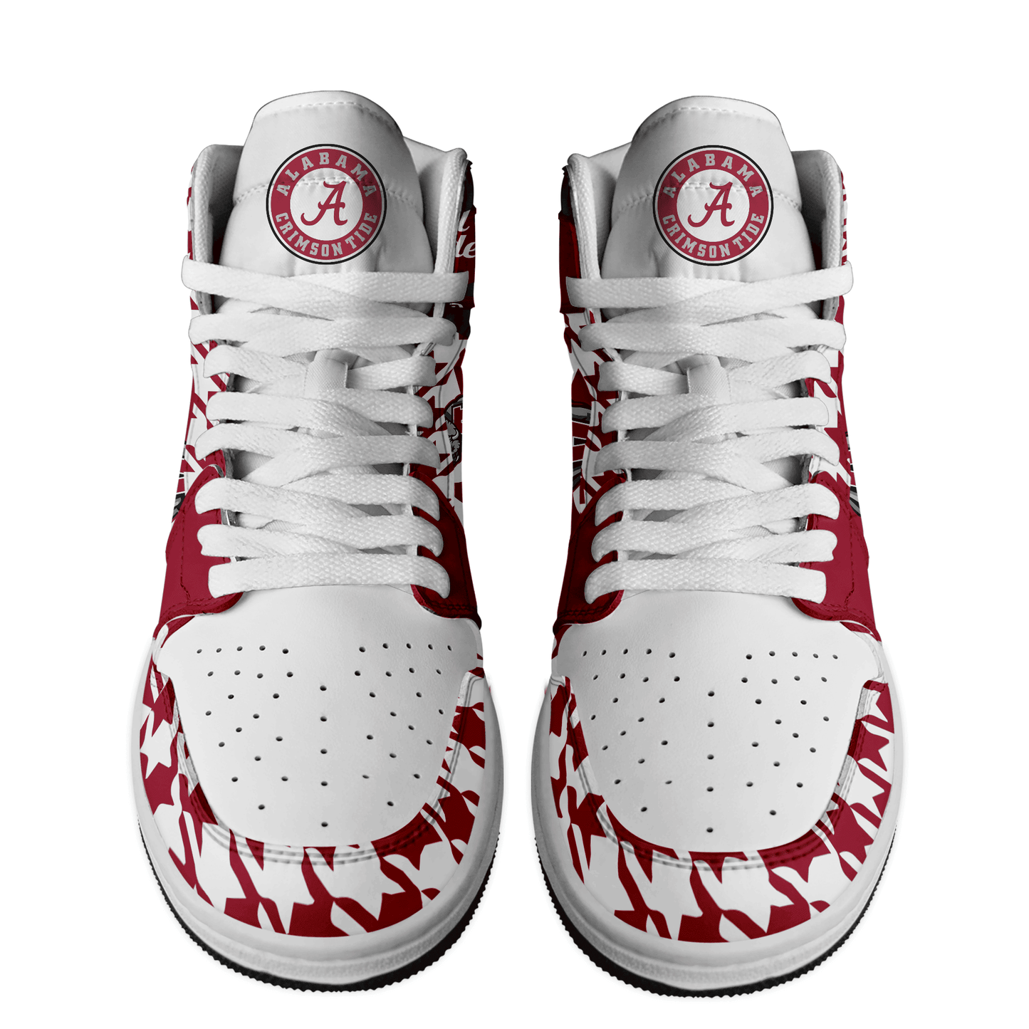 Ideafootwear Alabama Crimson Tide AJ1 High Sneakers Shoes For Men And Women 8