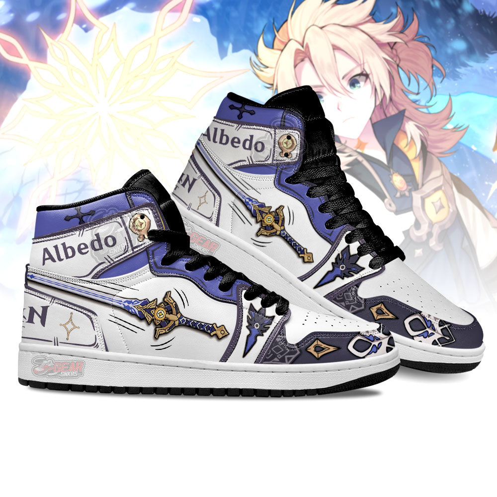 Ideafootwear Albedo Genshin AJ1 High Sneakers Shoes For Men And Women 4