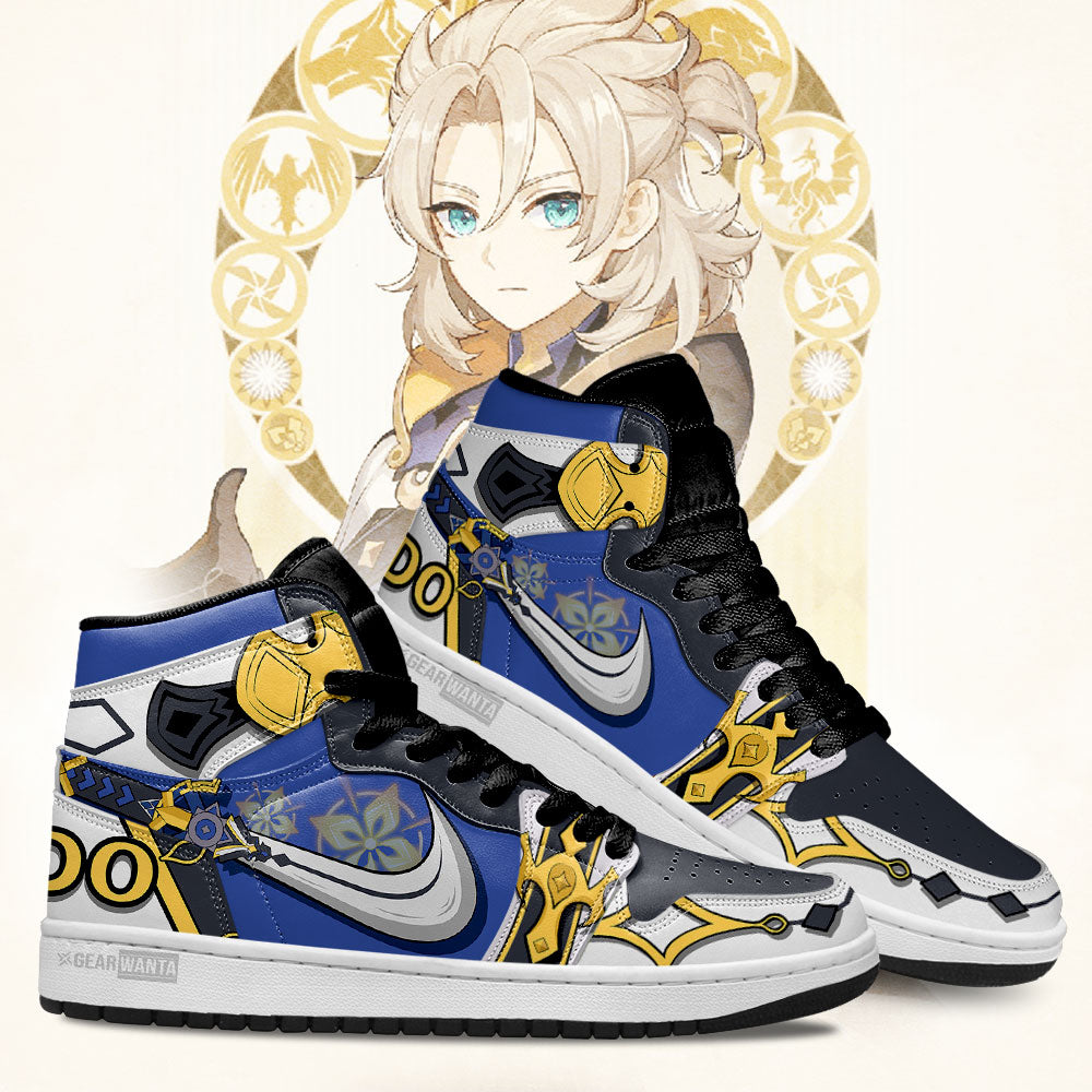 Ideafootwear Albedo Genshin AJ1 High Sneakers Shoes For Men And Women 2