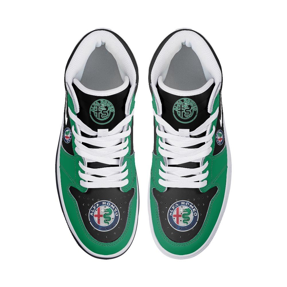 Ideafootwear Alfa Romeo AJ1 High Sneakers Shoes For Men And Women 1