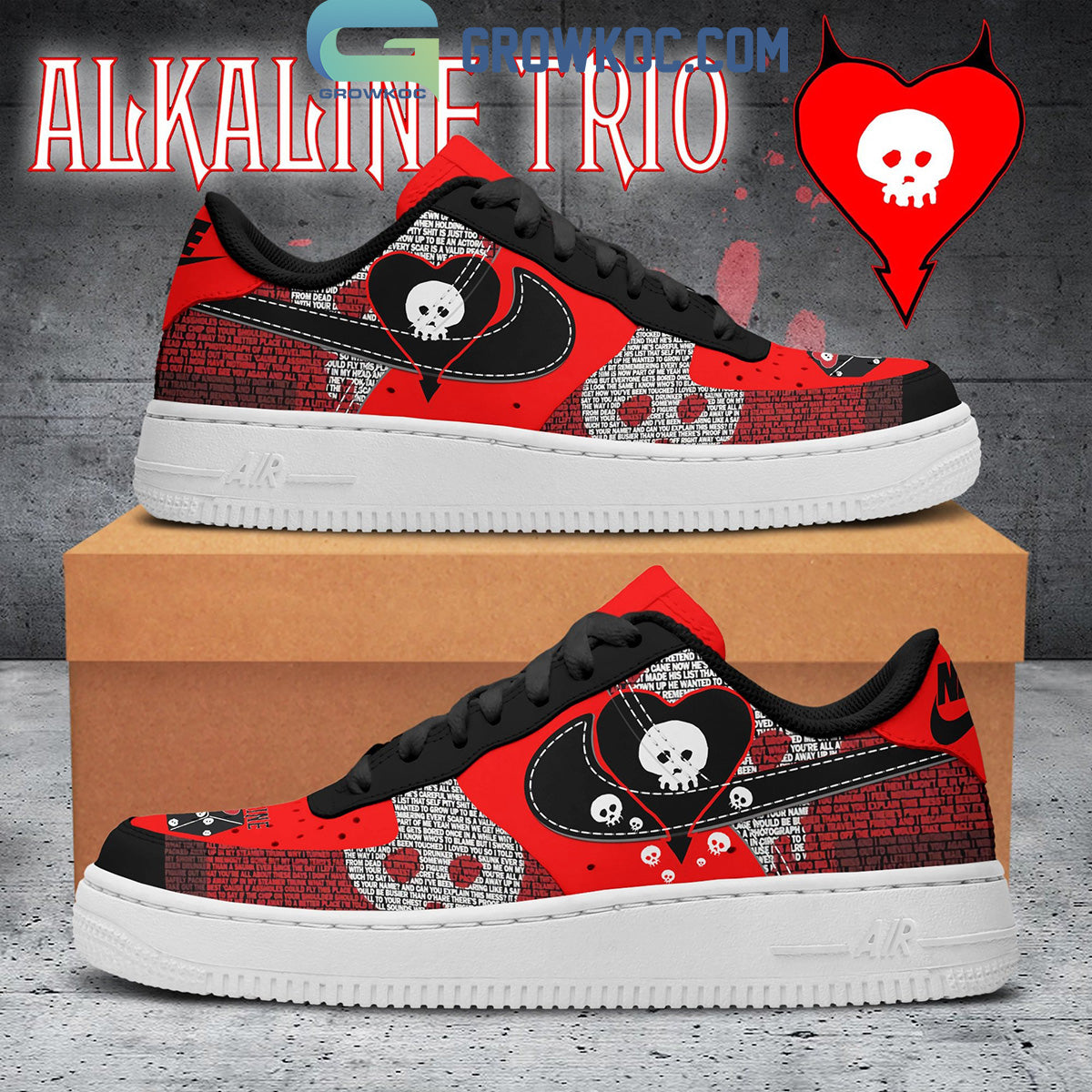 Ideafootwear Alkaline Trio Air Low-Top Sneakers Shoes For Men And Women 1