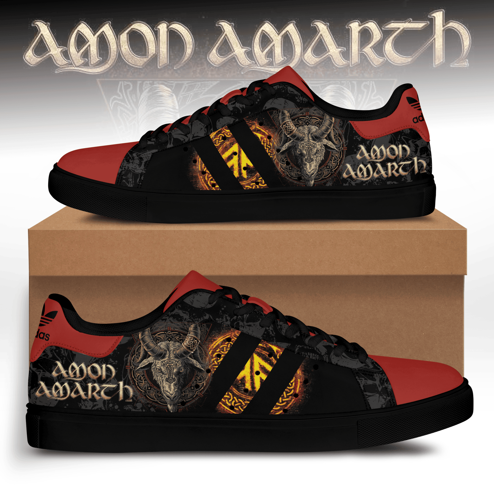 Ideafootwear Amon Amarth Skate Stan Shoes Sneakes For Men And Women 1