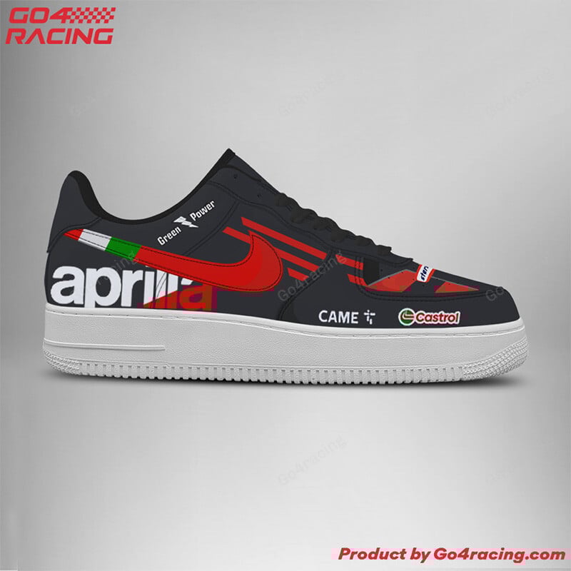 Ideafootwear Aprilia Factory Racing Air Low-Top Sneakers Shoes For Men And Women 1