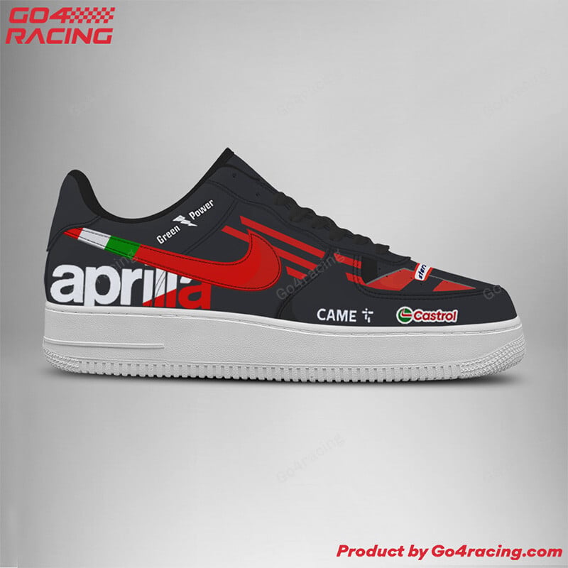 Ideafootwear Aprilia Factory Racing Air Low-Top Sneakers Shoes For Men And Women 1