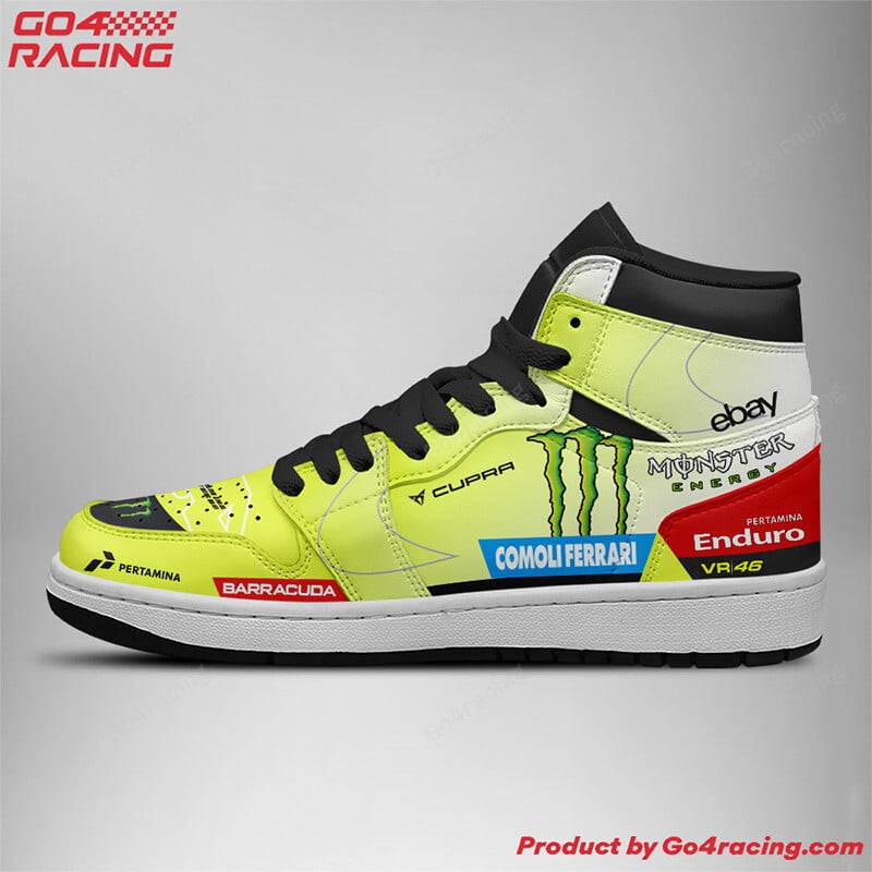 Ideafootwear Aprilia Factory Racing AJ1 High Sneakers Shoes For Men And Women 1