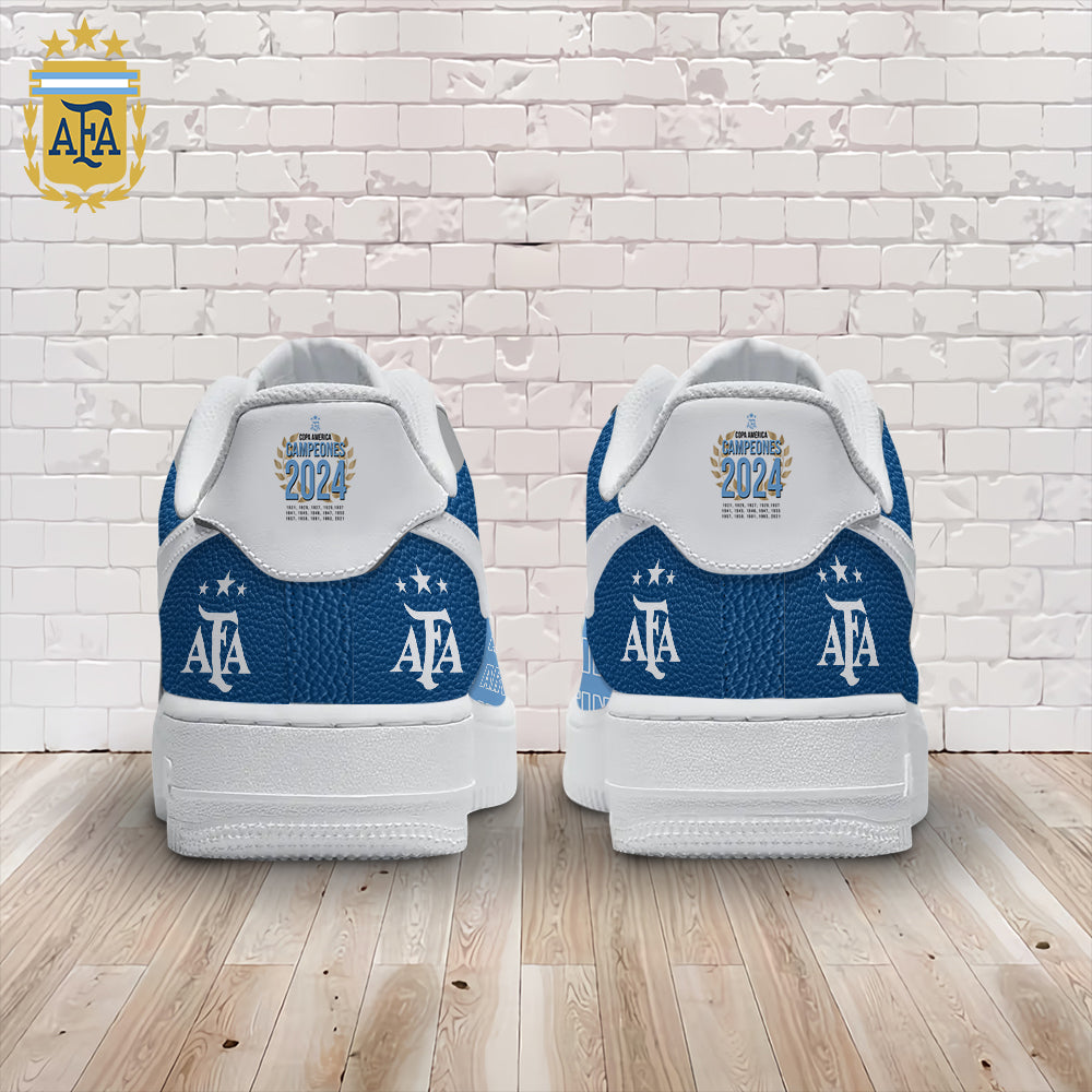 Ideafootwear Argentina Nation Football Team Air Low-Top Sneakers Shoes For Men And Women 1