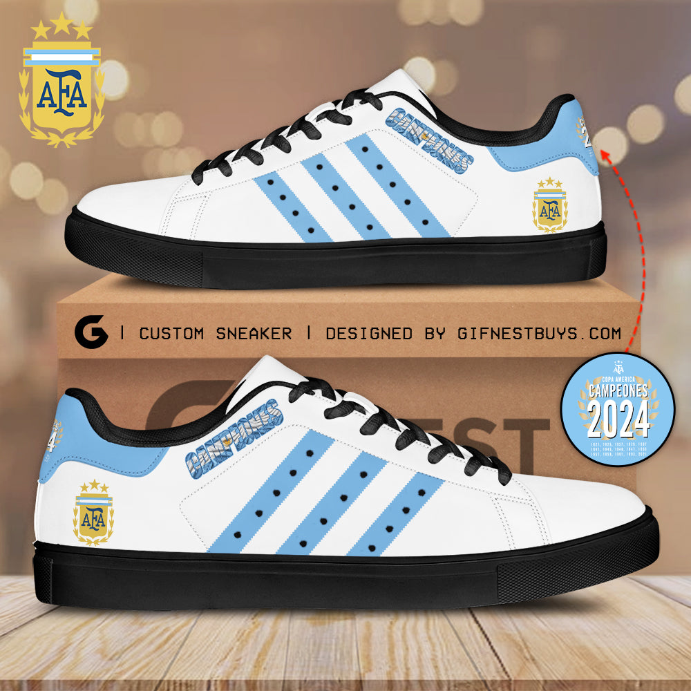 Ideafootwear Argentina National Team Skate Stan Shoes Sneakes For Men And Women 3