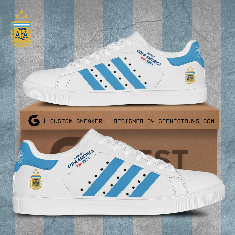 Ideafootwear Argentina National Team Skate Stan Shoes Sneakes For Men And Women 2
