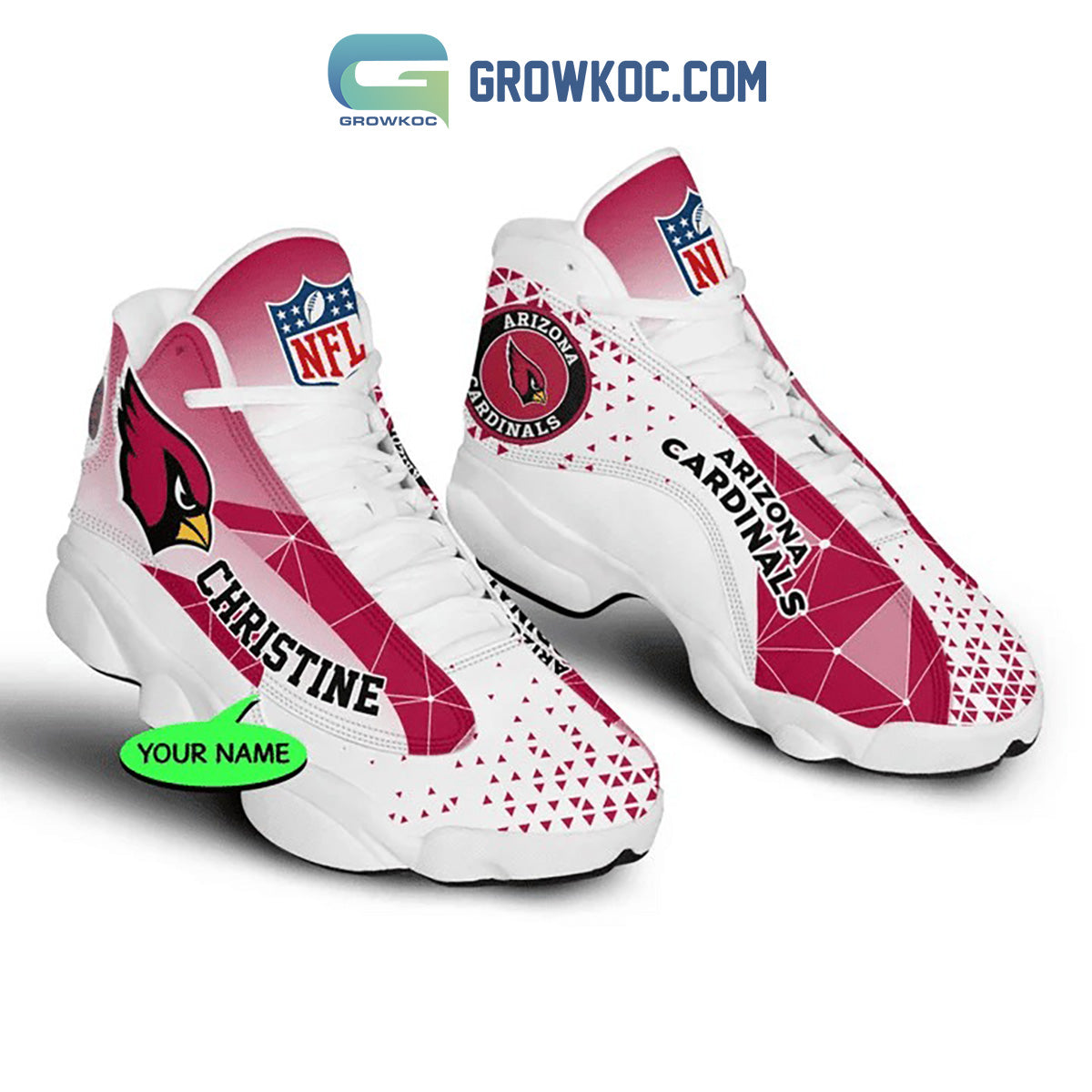 Ideafootwear Arizona Cardinals AJ13 Sneakers Shoes For Men And Women 5