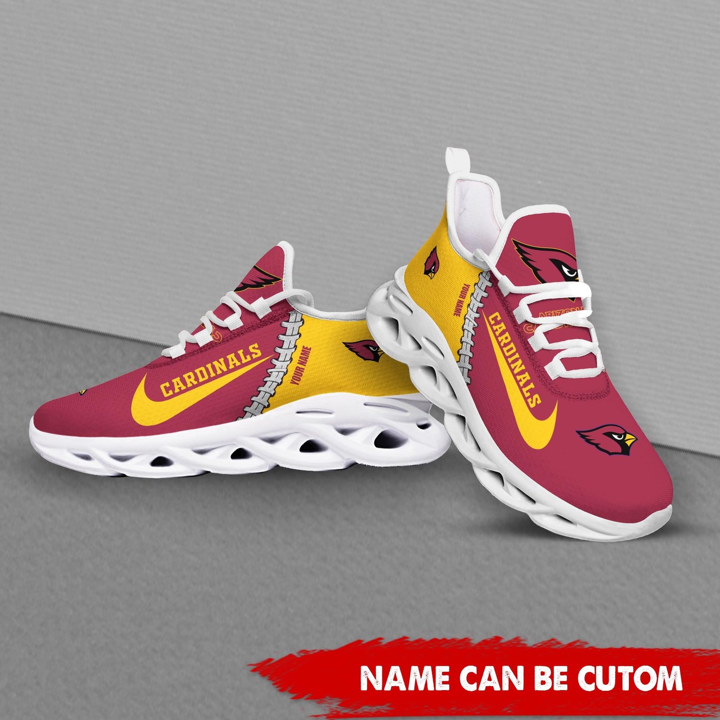 Ideafootwear Arizona Cardinals Max Soul Shoes Sneakers For Men And Women 12