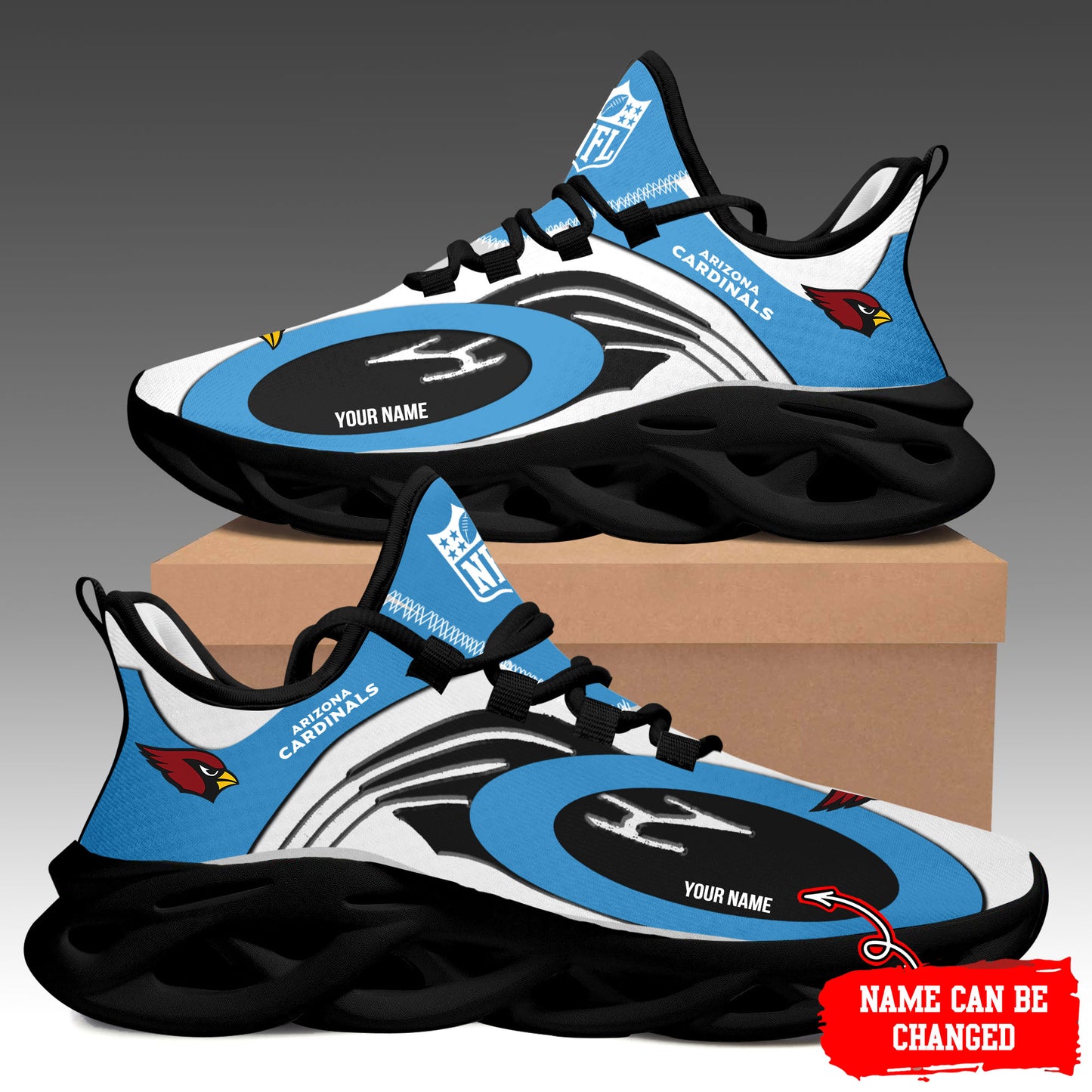 Ideafootwear Arizona Cardinals Max Soul Shoes Sneakers For Men And Women 3