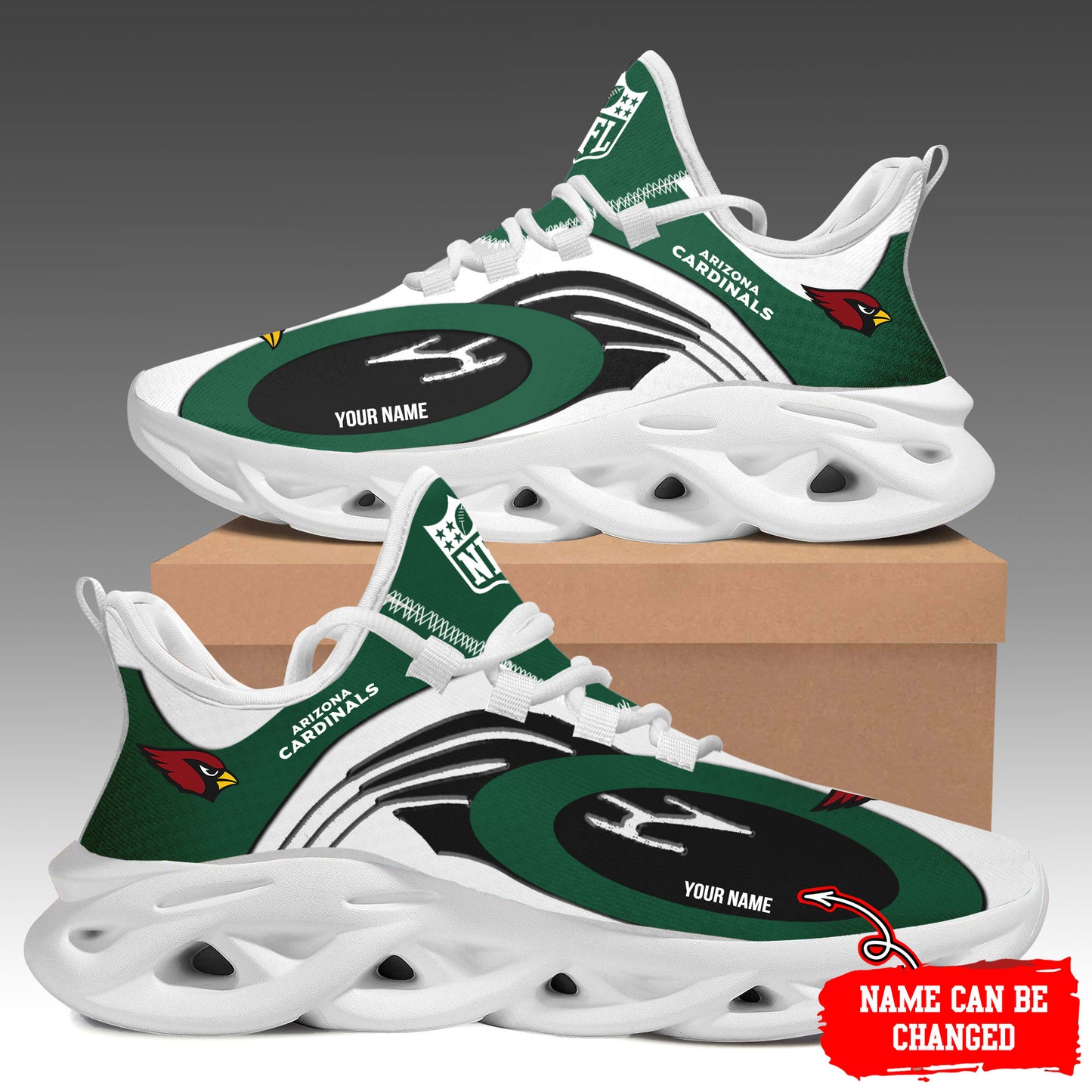 Ideafootwear Arizona Cardinals Max Soul Shoes Sneakers For Men And Women 5