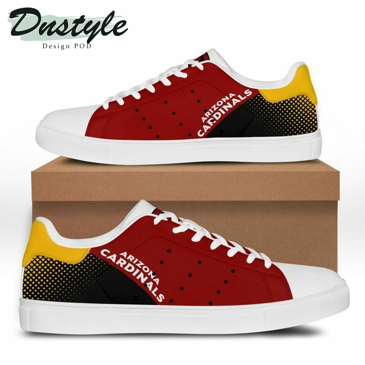Ideafootwear Arizona Cardinals Skate Stan Shoes Sneakes For Men And Women 1