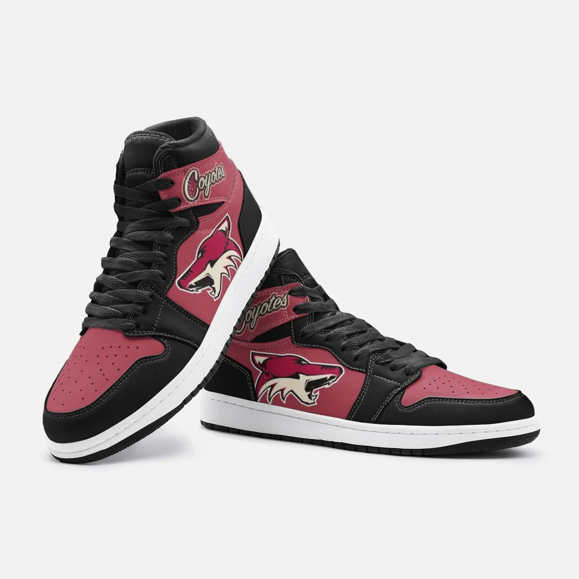 Ideafootwear Arizona Coyotes AJ1 High Sneakers Shoes For Men And Women 5