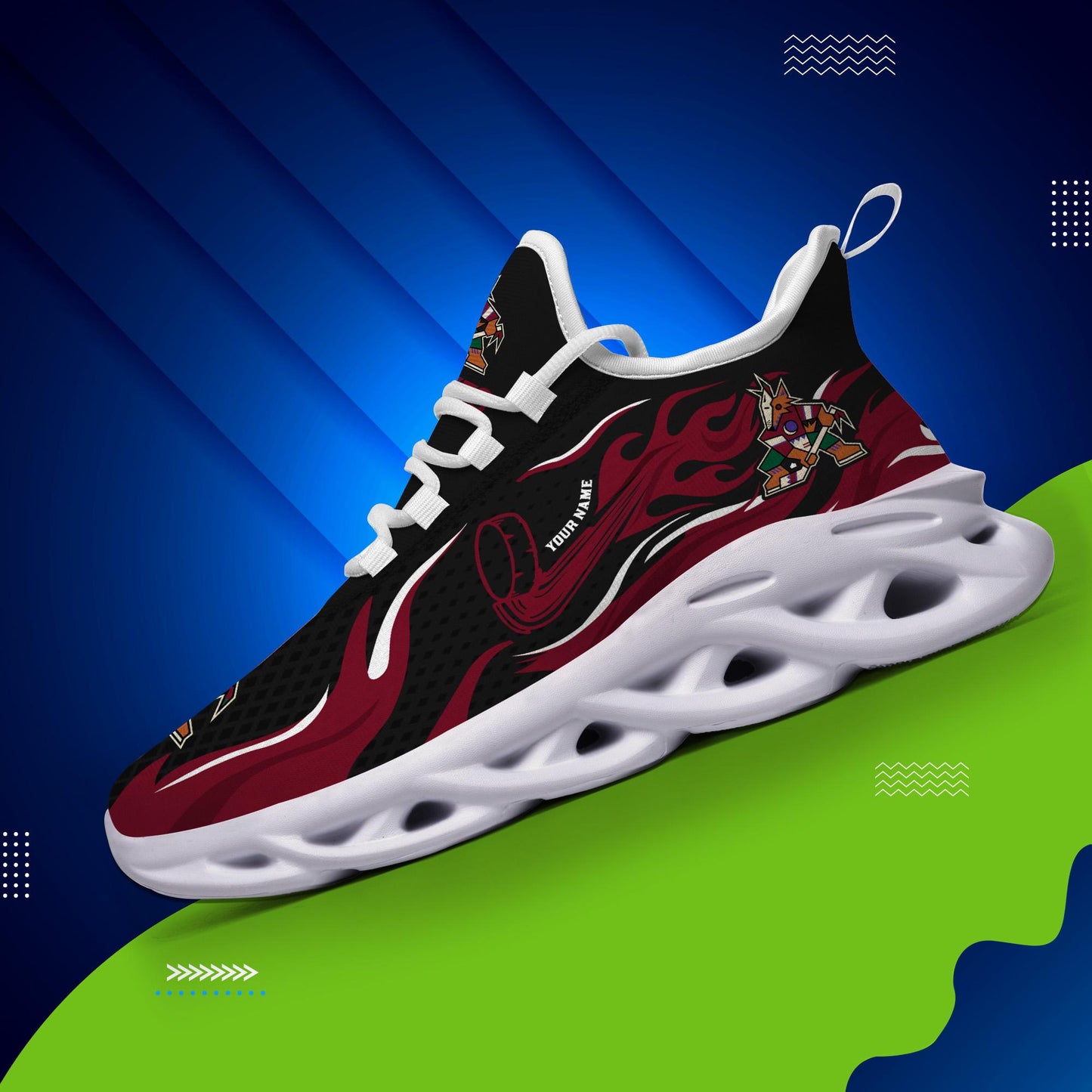 Ideafootwear Arizona Coyotes Max Soul Shoes Sneakers For Men And Women 3
