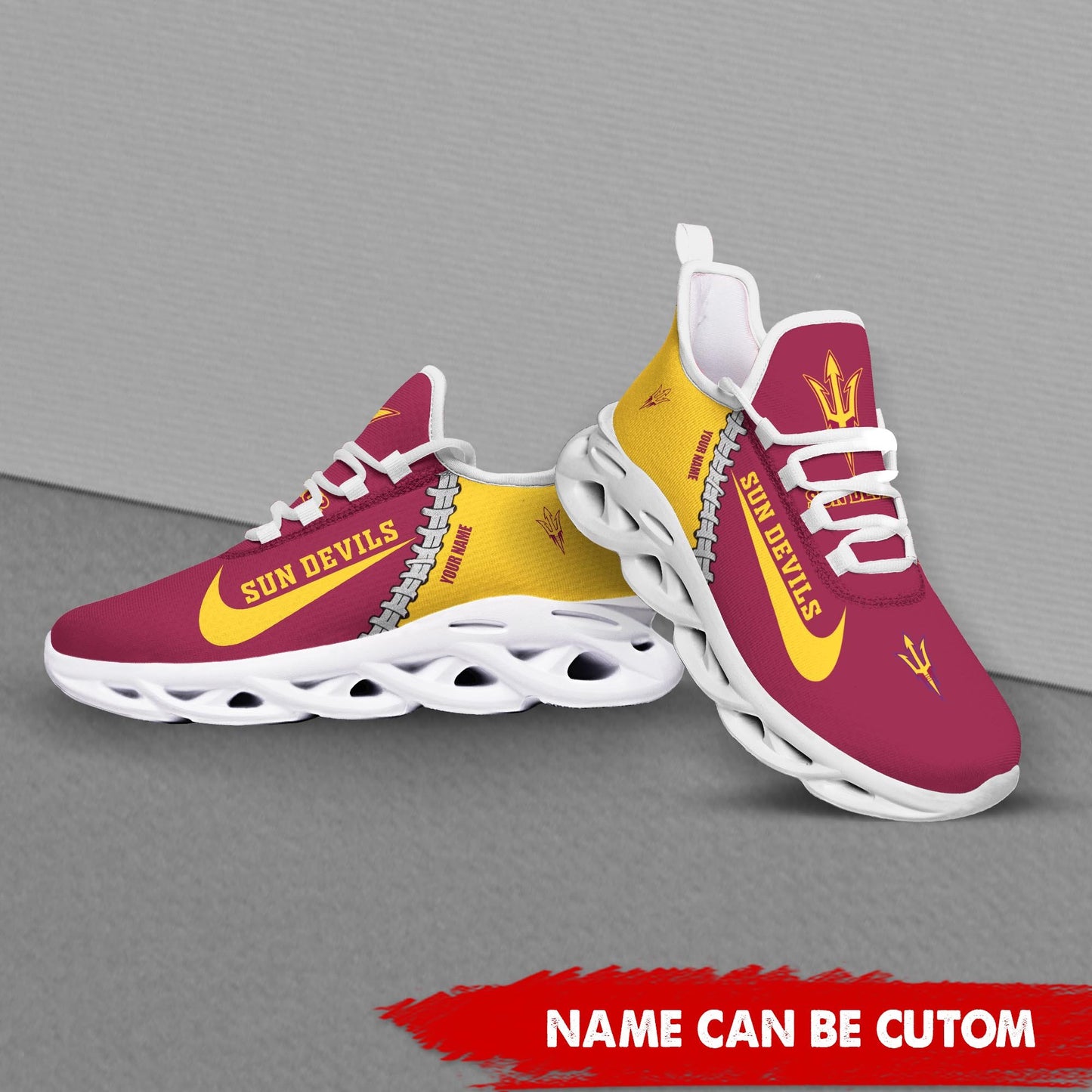 Ideafootwear Arizona State Sun Devils Max Soul Shoes Sneakers For Men And Women 1
