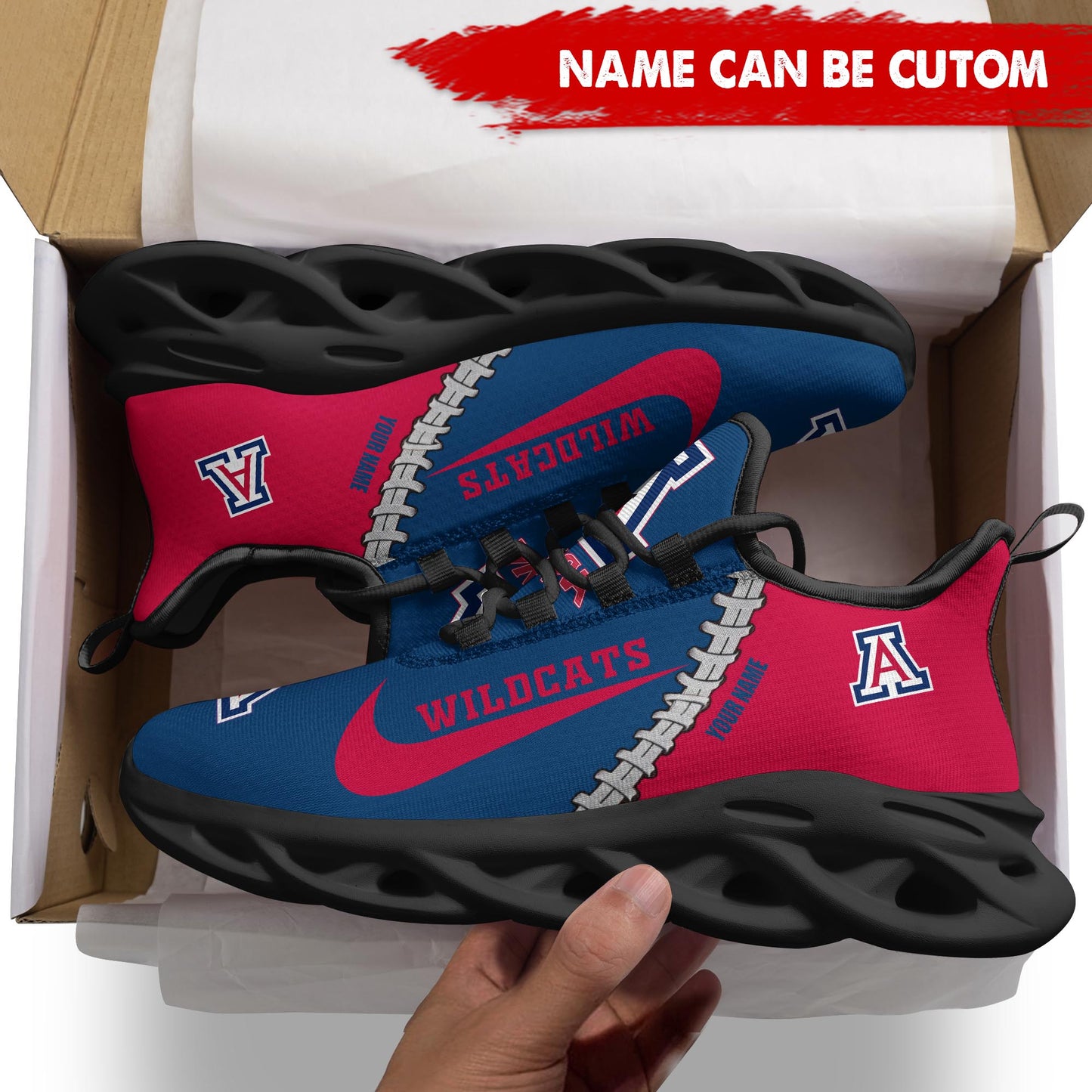 Ideafootwear Arizona Wildcats Max Soul Shoes Sneakers For Men And Women 1