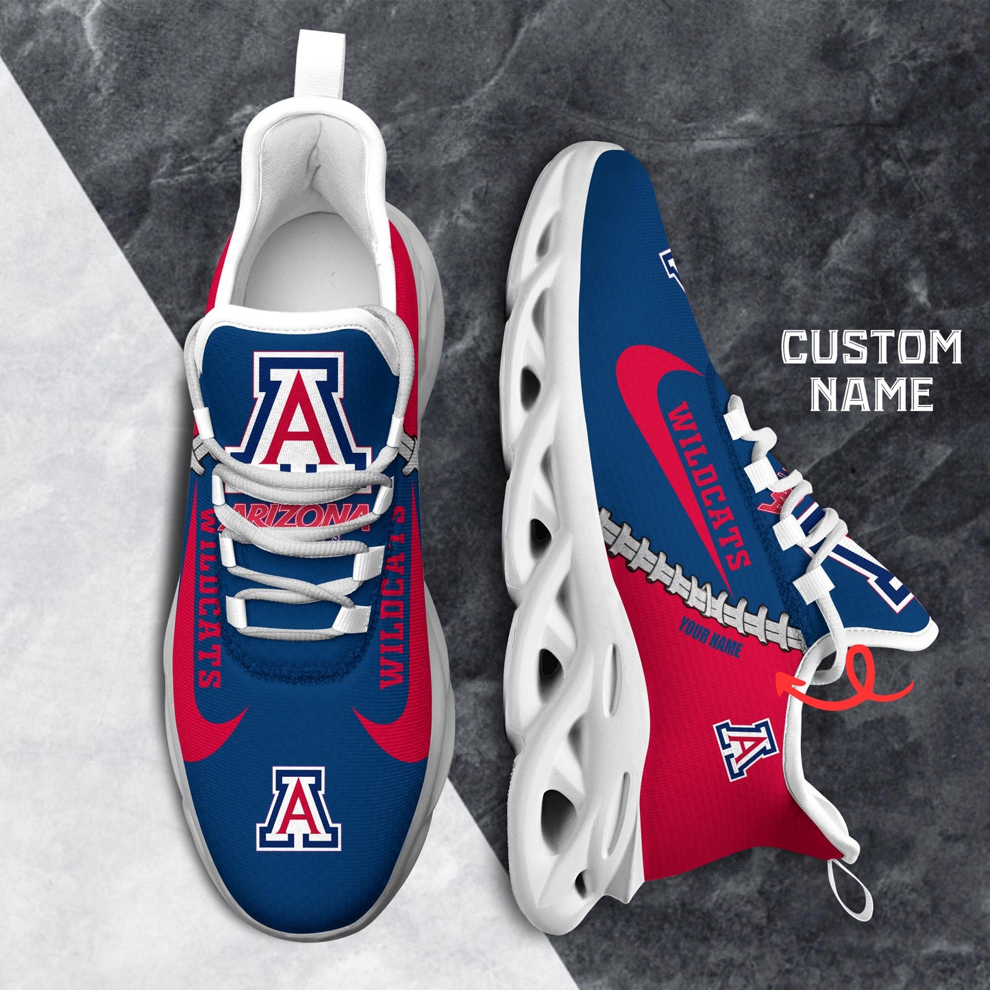 Ideafootwear Arizona Wildcats Max Soul Shoes Sneakers For Men And Women 1